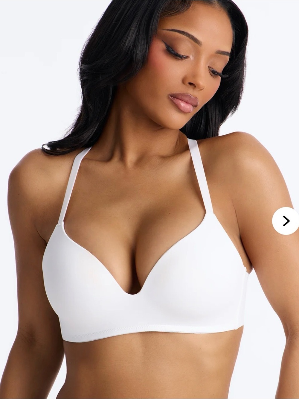 Criss Cross Comfort Wirefree Lightly Padded Bra - White 38C